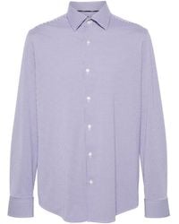 BOSS - Check-Pattern Long Sleeve Shirt - Lyst