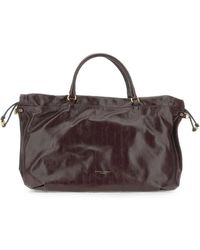 Gianni Chiarini - Large Morgana Striped-Effect Leather Tote Bag - Lyst