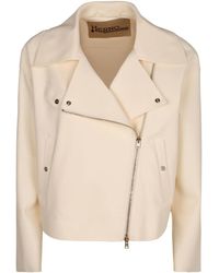 Herno - Zip-Up Biker Jacket - Lyst