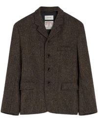 Lemaire - Blazer With Houndstooth Pattern - Lyst