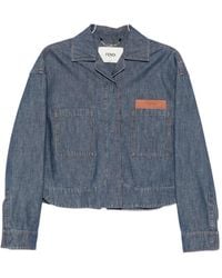 Fendi - Logo-Patch Patch-Pocket Jacket - Lyst