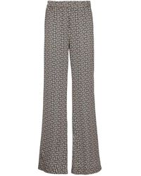 Balmain - Monogrammed Flowing Trousers - Lyst