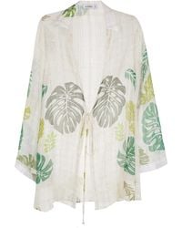 Amir Slama - Palm Leaf Print Beach Shirt - Lyst