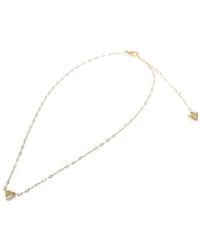 Guess - Crystal-Embellished Heart-Pendant Necklace - Lyst