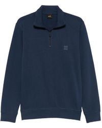 BOSS - Sweater Met Rits - Lyst
