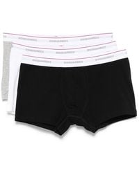 DSquared² - Logo-Waistband Boxers (Pack Of Three) - Lyst