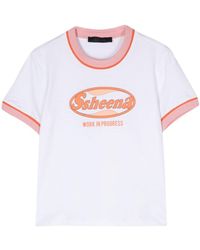 Ssheena - T-Shirt mit Logo-Print - Lyst