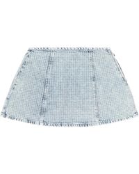 DIESEL - De-Sweny-S Houndstooth-Pattern Short Skirt - Lyst