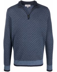 Canali Knitted Sweatshirt - Blue