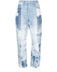 FRAME - Jeans con design patchwork - Lyst