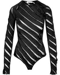 Ioana Ciolacu - Spiral Body Mit Semi-Transparentem Einsatz - Lyst