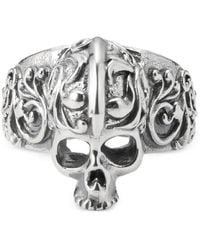 Emanuele Bicocchi - Grande Bague À Design Tête De Mort - Lyst