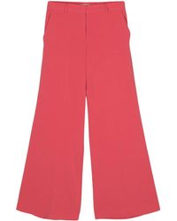 Alberto Biani - Pressed-Crease Palazzo Pants - Lyst