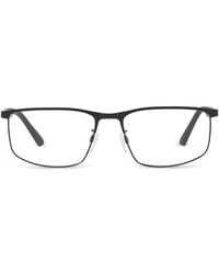 Emporio Armani - Rectangle-Frame Glasses - Lyst