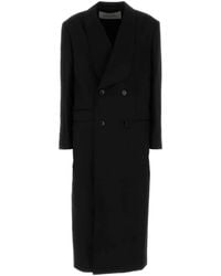 Ami Paris - Shawl-Lapel Double-Breasted Coat - Lyst