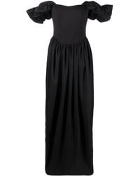 V:PM ATELIER - Vestido largo Farah con hombros descubiertos - Lyst