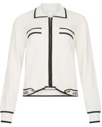 Liu Jo - Reißverschluss-Cardigan Mit Kragen - Lyst