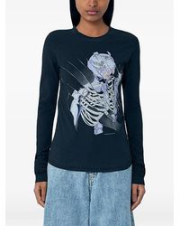 Our Legacy - Strain Slim Print Long-Sleeve T-Shirt - Lyst
