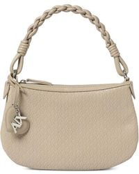 Emporio Armani - Logo-Embossed Braided Shoulder Bag - Lyst