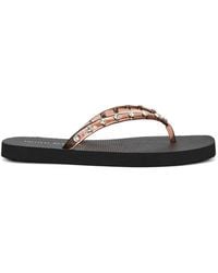 Loeffler Randall - Taryn Crystal-Embellished Thong Flip Flops - Lyst