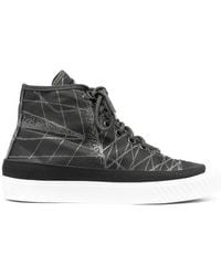 Stone Island - Abstract-Print High-Top Sneakers - Lyst