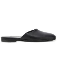 Brioni - Leather Almond-Toe Mules - Lyst