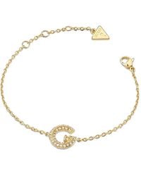 Guess - G Pavé-Set Crystal-Embellished Bracelet - Lyst