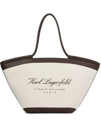 KARL LAGERFELD - Large Hotel Karl Beach Bag - Lyst