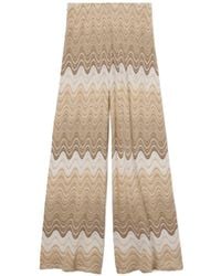 MC2 Saint Barth - Amalia Degradé Raschel Long Trousers - Lyst