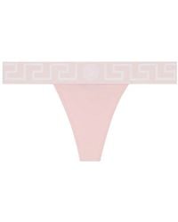 Versace - Greca-Border Thong - Lyst