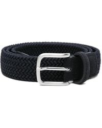 Emporio Armani - Tongue Bovine Leather Belt - Lyst