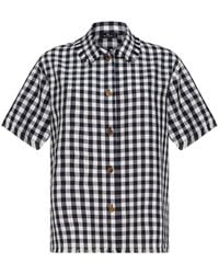 Etro - Gingham-check Short-sleeve Shirt - Lyst