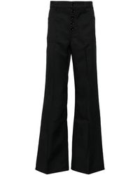 Courreges - Wide-Leg Twill Trousers - Lyst