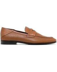 Tod's - Logo-Plaque Leather Penny Loafers - Lyst