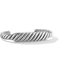 David Yurman - Sterling Silver Sculpted Cable Contour Bracelet - Lyst
