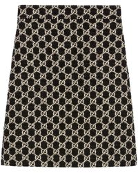 Gucci - GG Tweed Skirt - Lyst