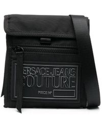 Versace - Logo-patch Messenger Bag - Lyst