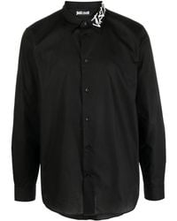 Just Cavalli - Logo-print Long-sleeve Cotton Shirt - Lyst