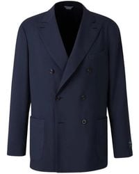 Boglioli - Blazer Croisé À Revers Pointus - Lyst