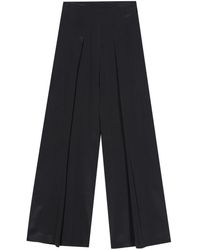 Gentry Portofino - Wide-leg Silk Trousers - Lyst
