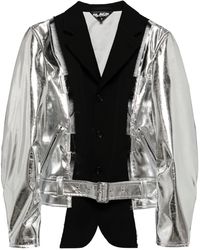 COMME DES GARÇON BLACK - メタリック シングルジャケット - Lyst