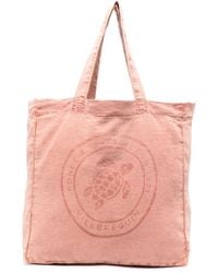 Vilebrequin - Logo-print Linen Tote Bag - Lyst