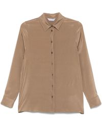 Max Mara - Stretch Silk Cady Shirt - Lyst