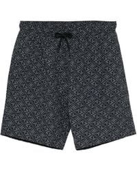EA7 - Zwembroek Met Logoprint En Trekkoord - Lyst