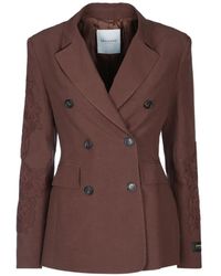 ERMANNO FIRENZE - Double-Breasted Blazer - Lyst