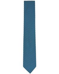 ZEGNA - Sailboat-Print Silk Tie - Lyst