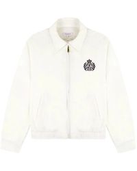 Sporty & Rich - Logo-Embroidered Zip-Up Jacket - Lyst