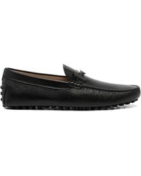 Tod's - Gommini Textured Leather Loafers - Lyst