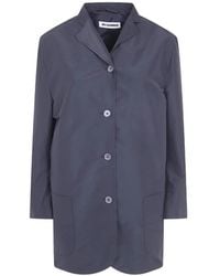 Jil Sander - Mantel Mit Aufgesetzten Taschen - Lyst