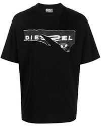 DIESEL - T-shirt imprimé à manches courtes - Lyst